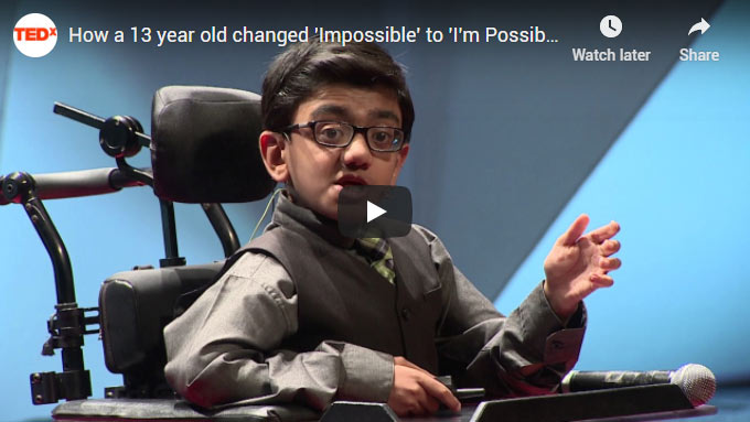 See how a 13 year old in a wheel-chair changed ‘Impossible’ to ‘I’m Possible’ | Sparsh Shah